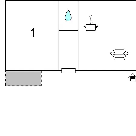 Appartement 1 Bedroom Lovely In *